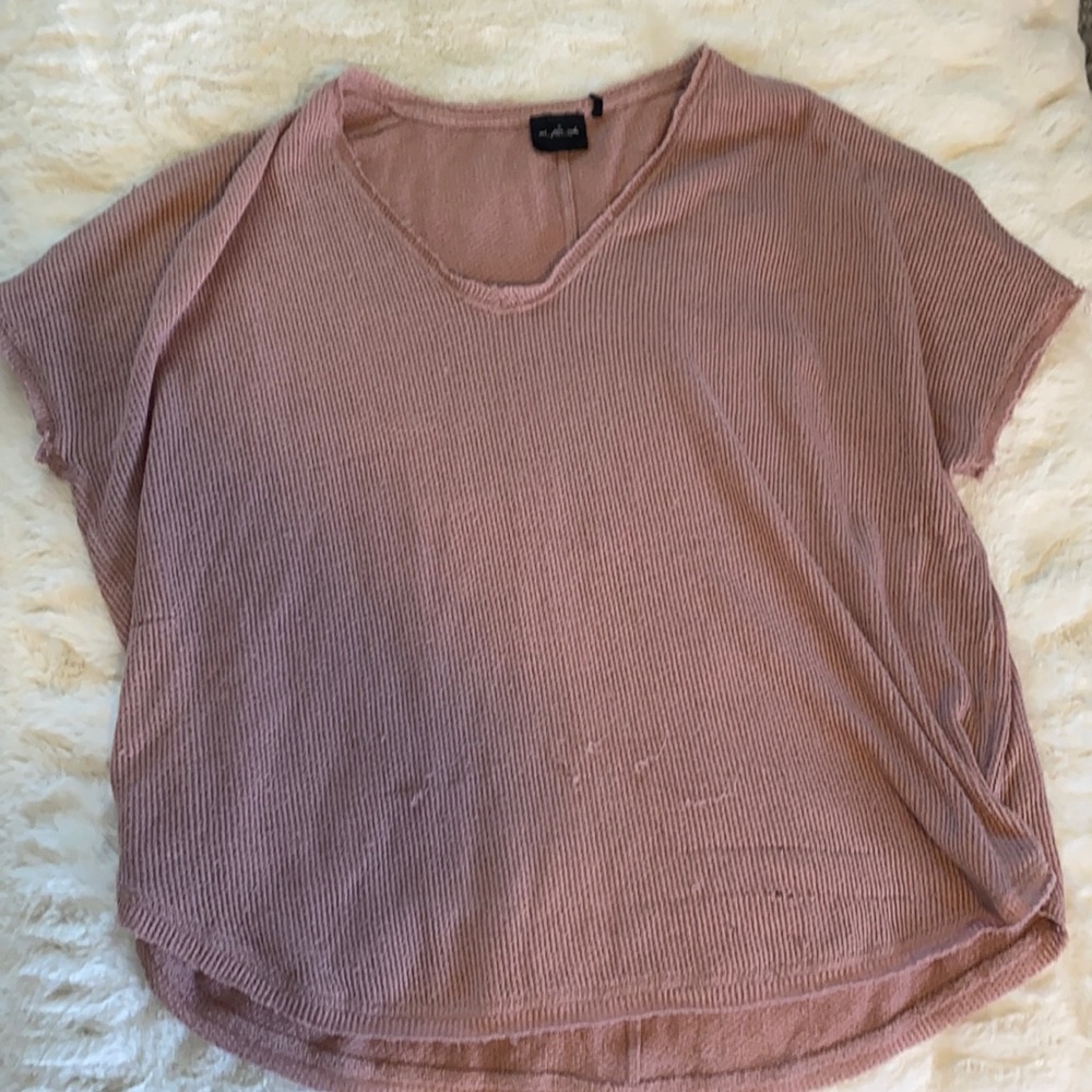 Urban outfitters pink short sleeved sweater